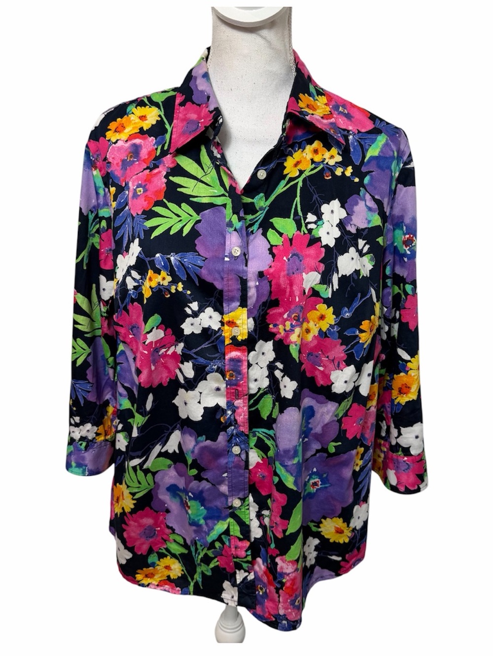 Lauren Ralph Lauren Floral Blouse Women's 1X